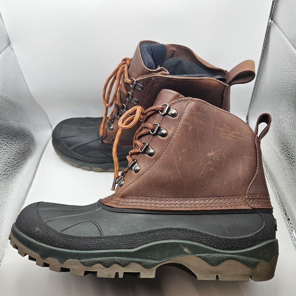 L.L. Bean Mens Brown Duck Muck Rugged Outdoors Waterproof Insulated Boots Sz 11M - Picture 5 of 10